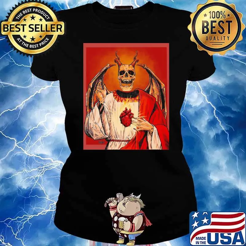 Son of the morning Star Demon mashup Jesus s Ladies tee