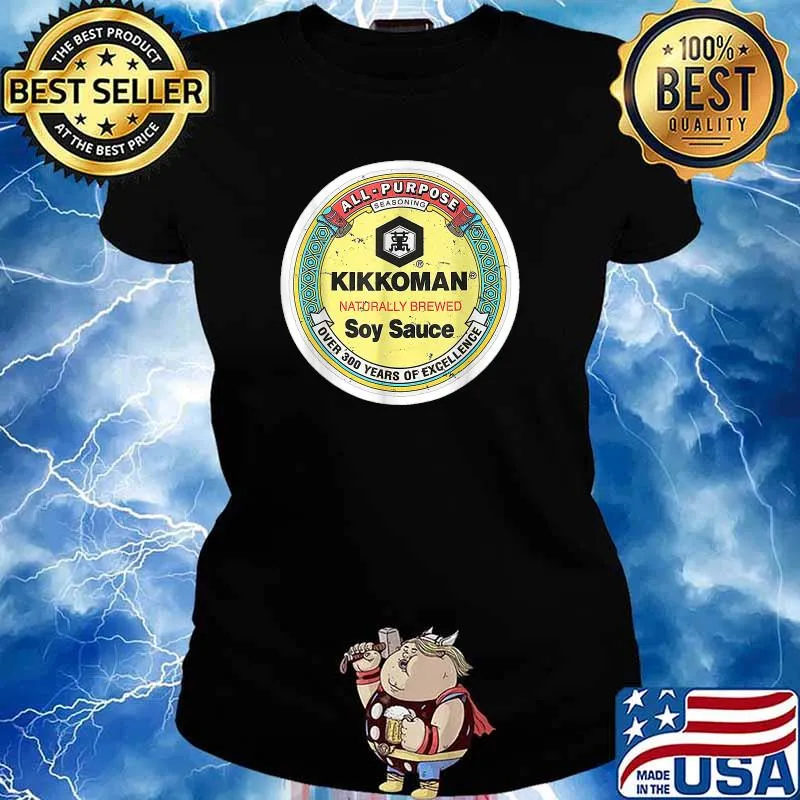Soy Sauce Kikkoman Naturally Brewed Over 300 Years Of Excellence Halloween T-Shirt Ladies tee