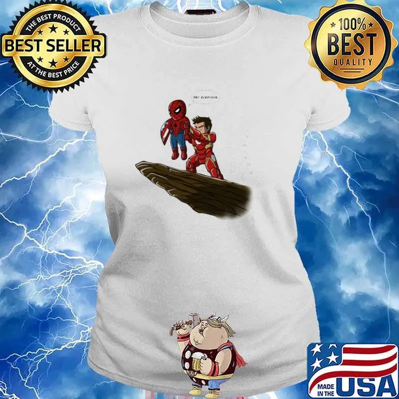 Spiderman saying hey everyone s Ladies tee