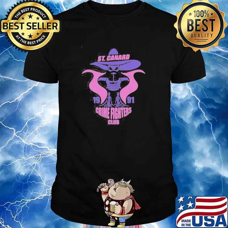 ST.Canard 1991 crime fighters club shirt