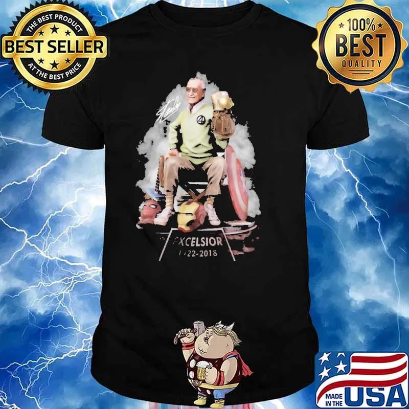 Stan Lee Excelsior 1922-2018 signature shirt