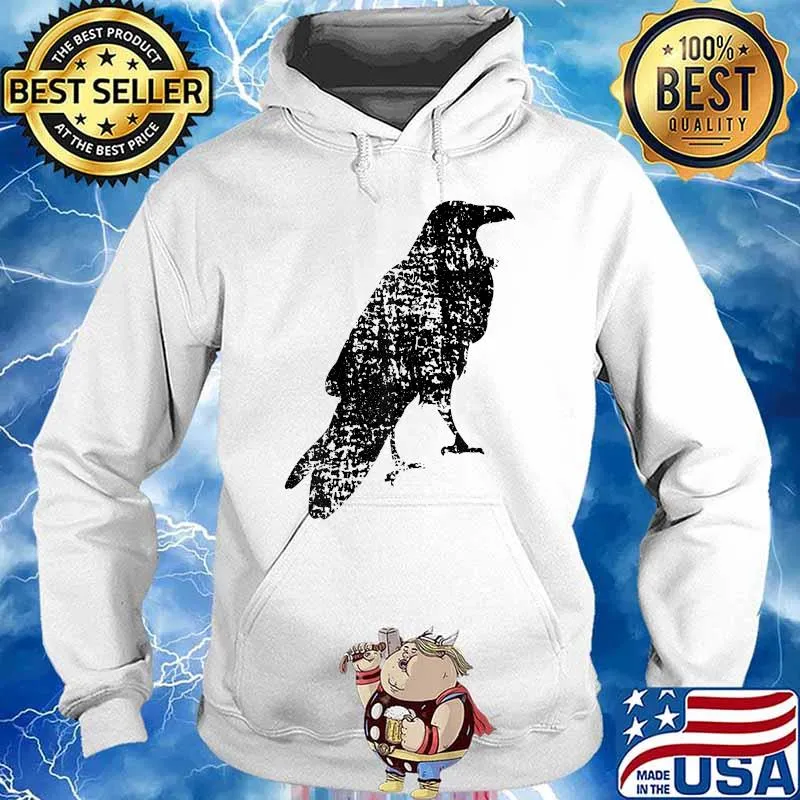 STANDING RAVEN Graphic T-Shirt Hoodie