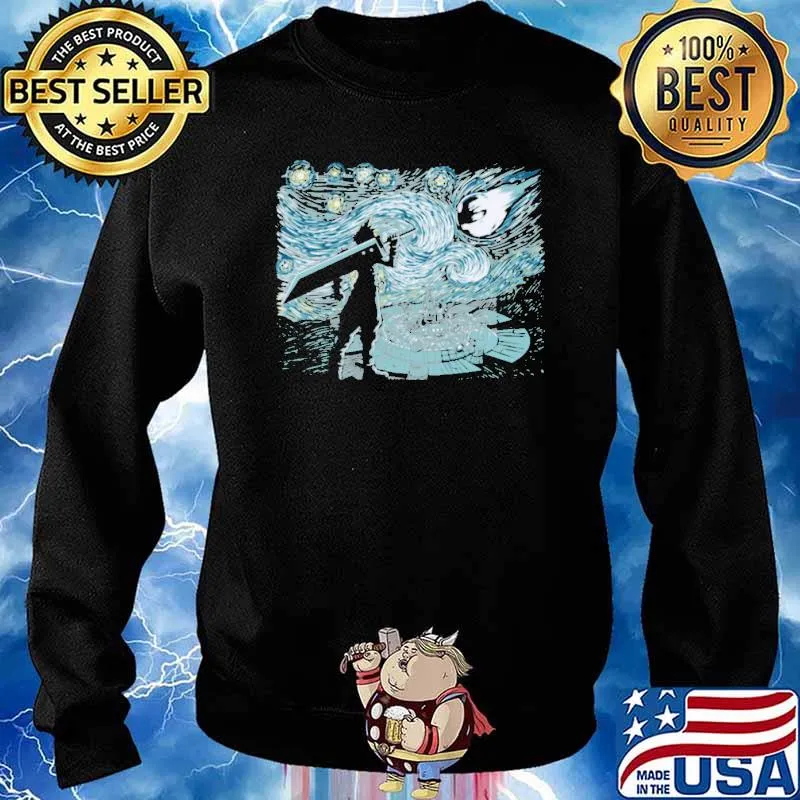 Starry Fantasy Starry Night Shirt Sweater