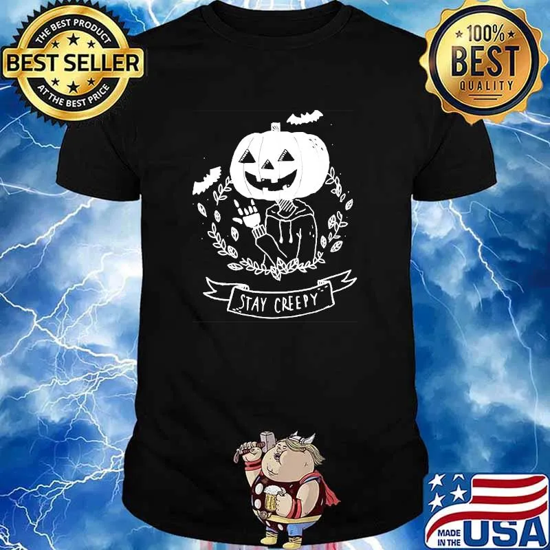 Stay Creepy! Classic Creepy Pumpkin Halloween T-Shirt