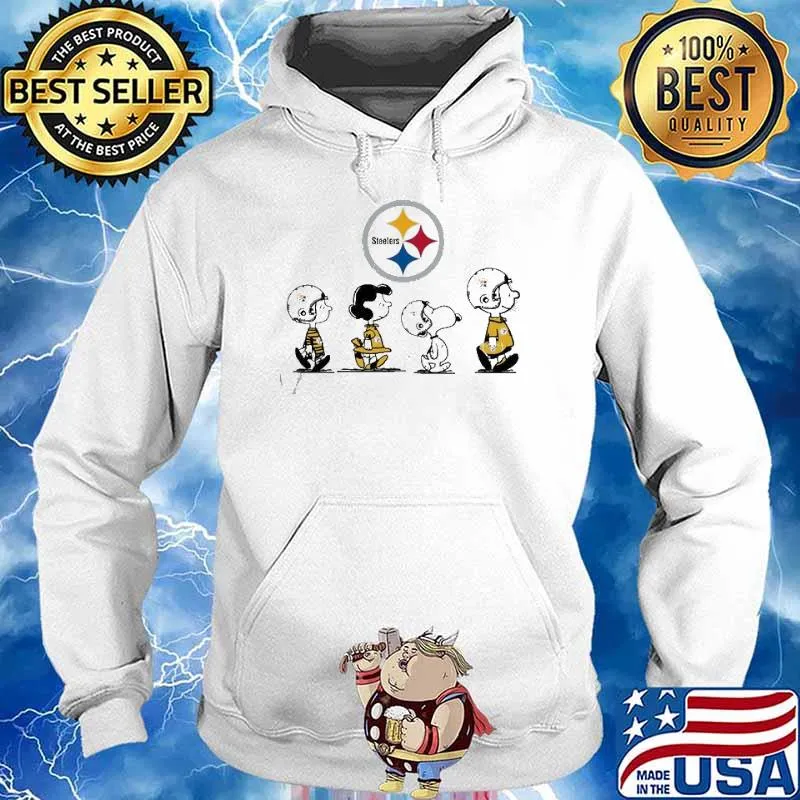 Steelers The Girl The Dog The Boy Snoopy Charlie and friends Shirt Hoodie