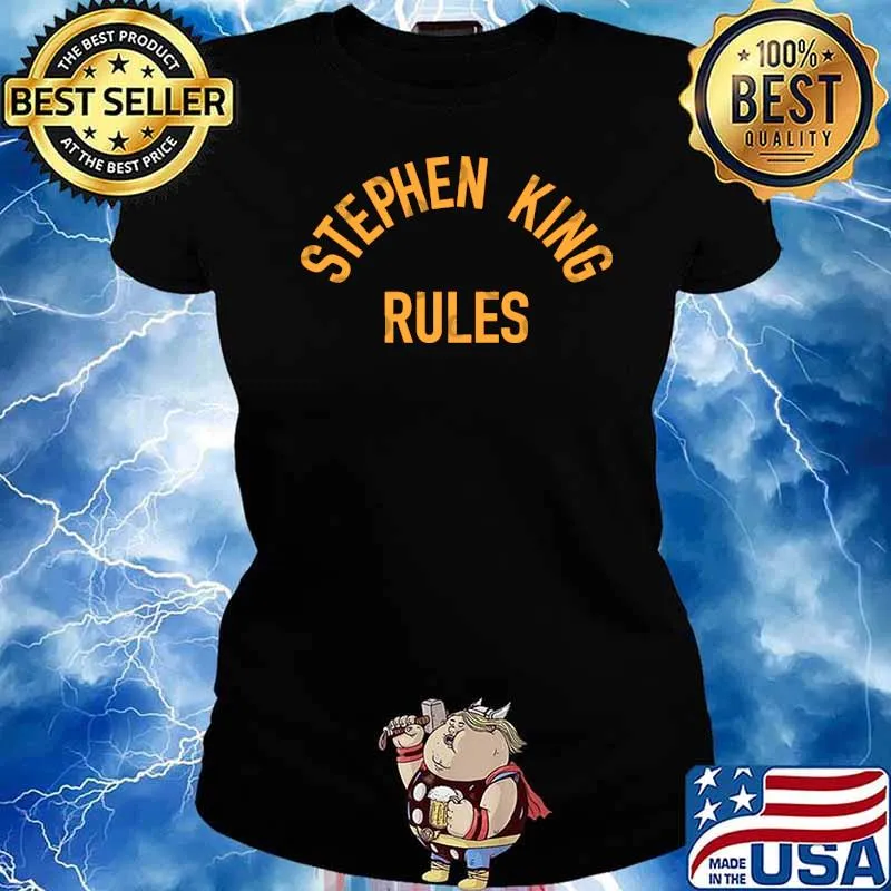 Stephen King Rules Monster Shirt Ladies tee