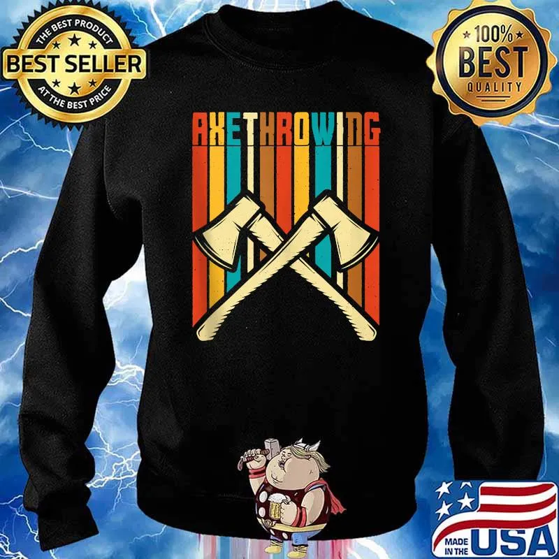Style Axe Throwing Vintage T-Shirt Sweater