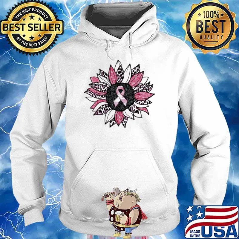 Sunflower pink breast cancer awareness warrior s Hoodie