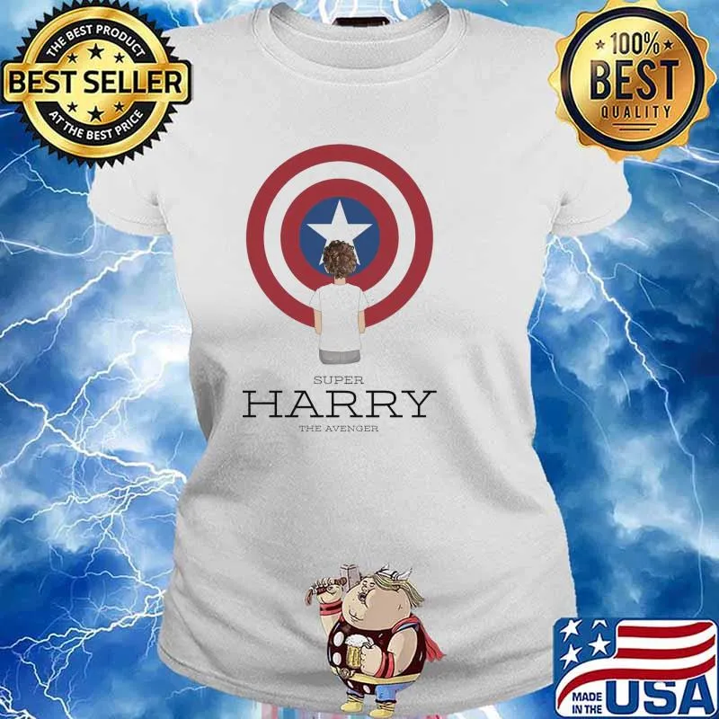 Super harry the avenger captain america s Ladies tee