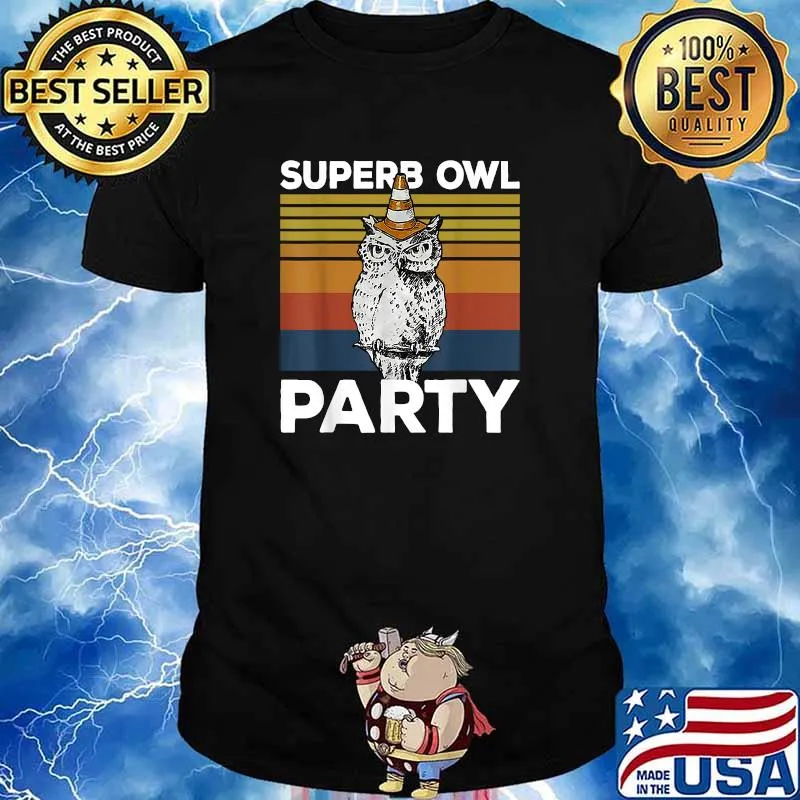 Superb Owl Party Vintage T-Shirt