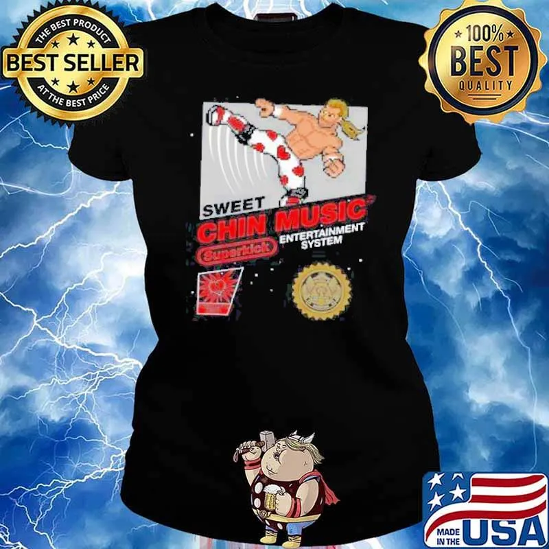 Sweet chin music entertainment system superkick s Ladies tee