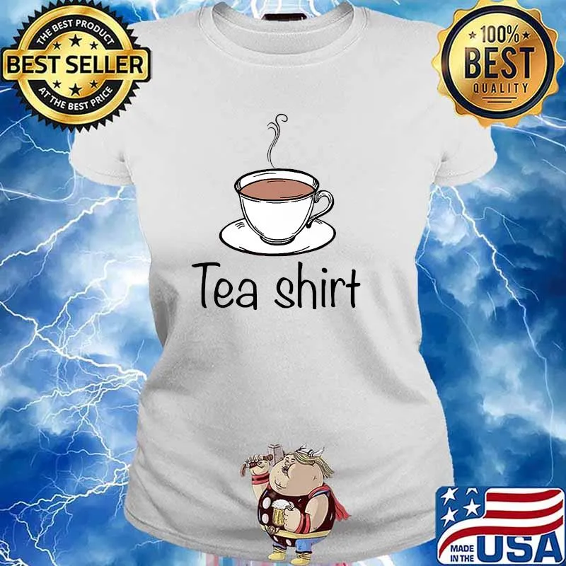 Tea Shirt Versus Play on Words Dark on Light T-Shirt Ladies tee