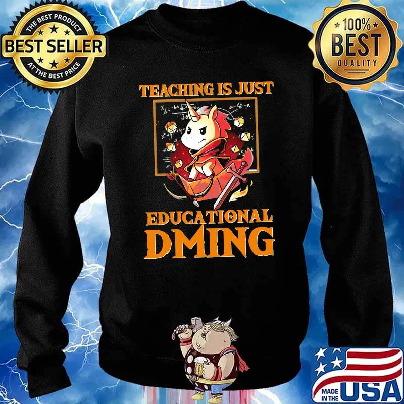 Teaching is just educational dming unicorn math s Sweater