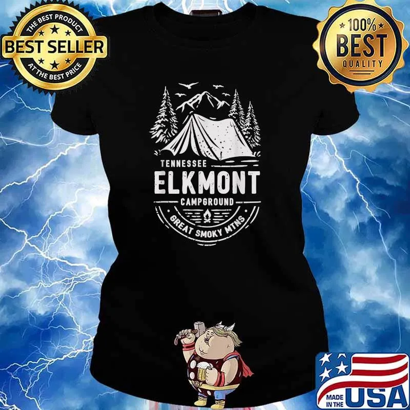 Tennessee Elkmont Campground Great Smoky-Mountains National Park T-Shirt Ladies tee