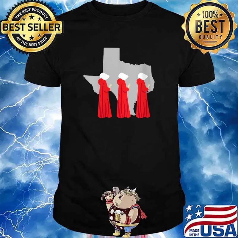 Texas Abortion Law Women in Red Throwing Finger at Texas T-Shirt