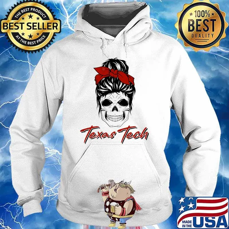 Texas Tech Red Raider skull s Hoodie