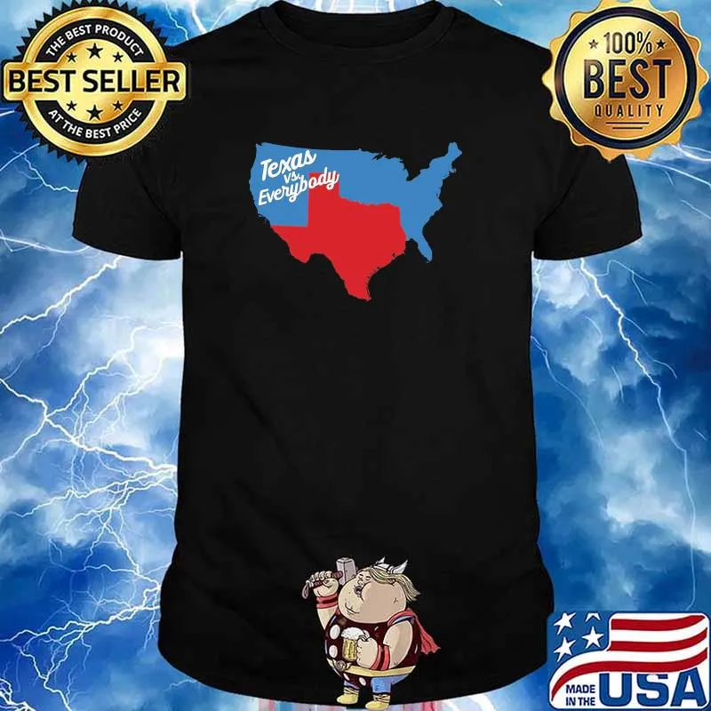 Texas vs everybody map shirt