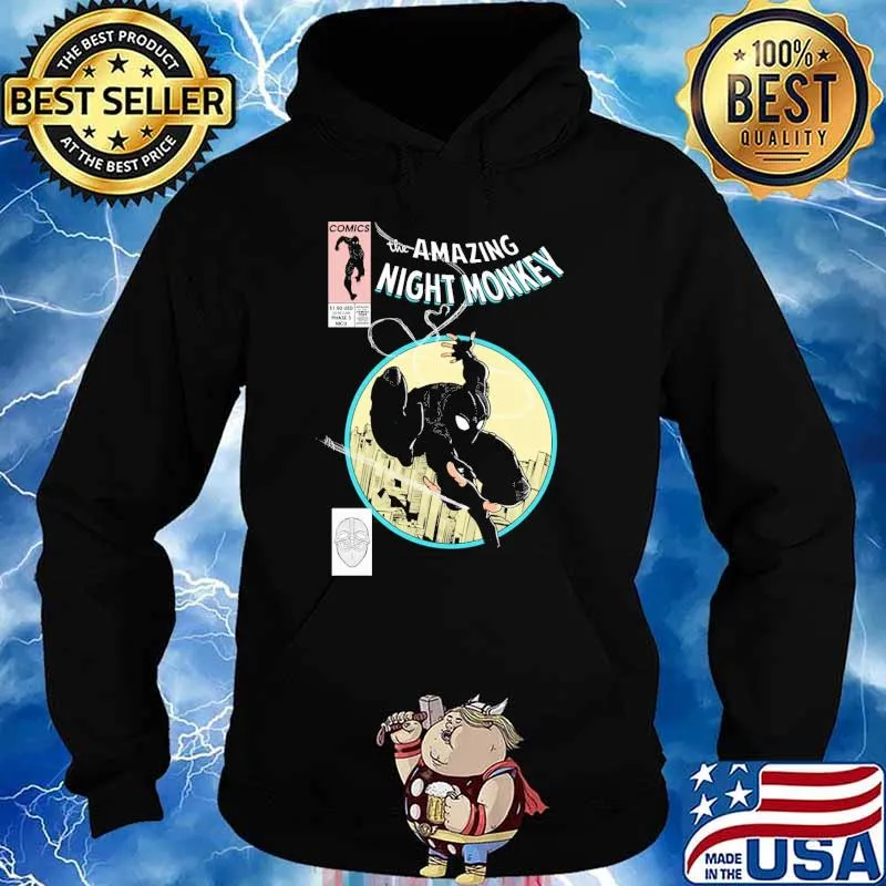 The Amazing Night Monkey Superhero Spiderman Comics s Hoodie
