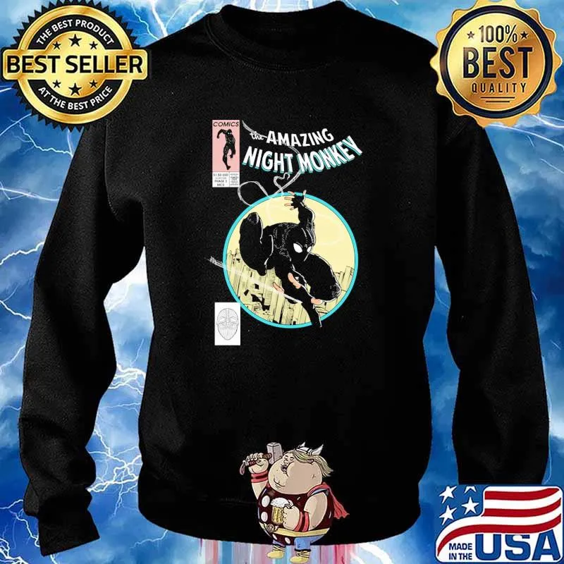 The Amazing Night Monkey Superhero Spiderman Comics s Sweater