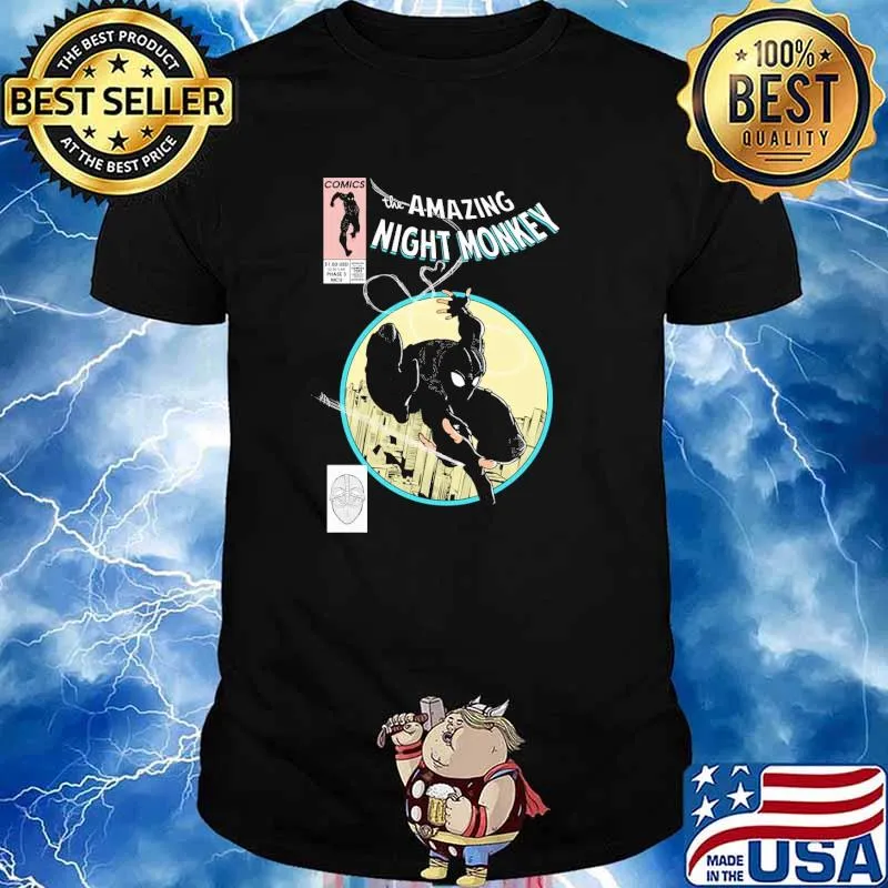 The Amazing Night Monkey Superhero Spiderman Comics shirt