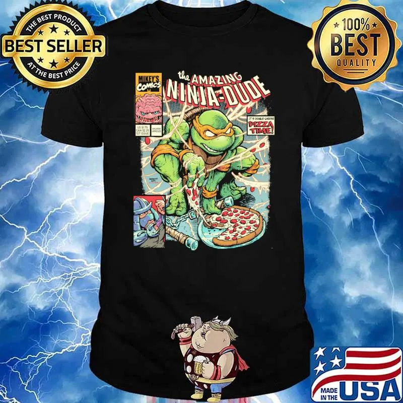 The Amazing Ninja Dude Pizza Time Shirt