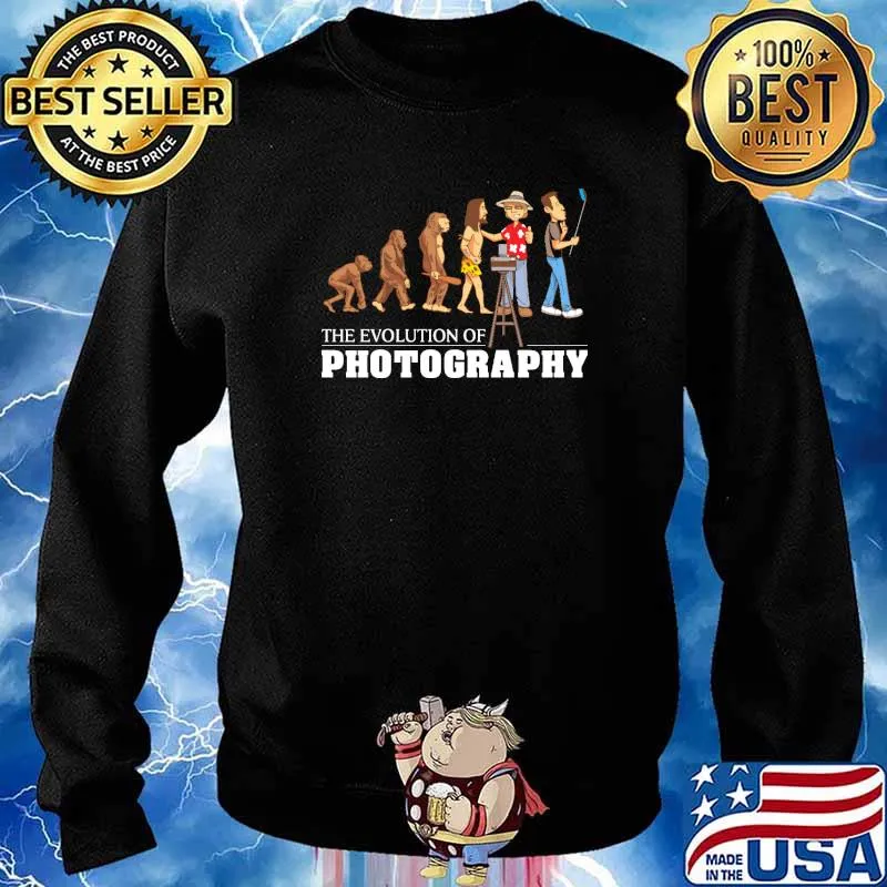 The evolution of photography from camera to selfie stick gift s Sweater
