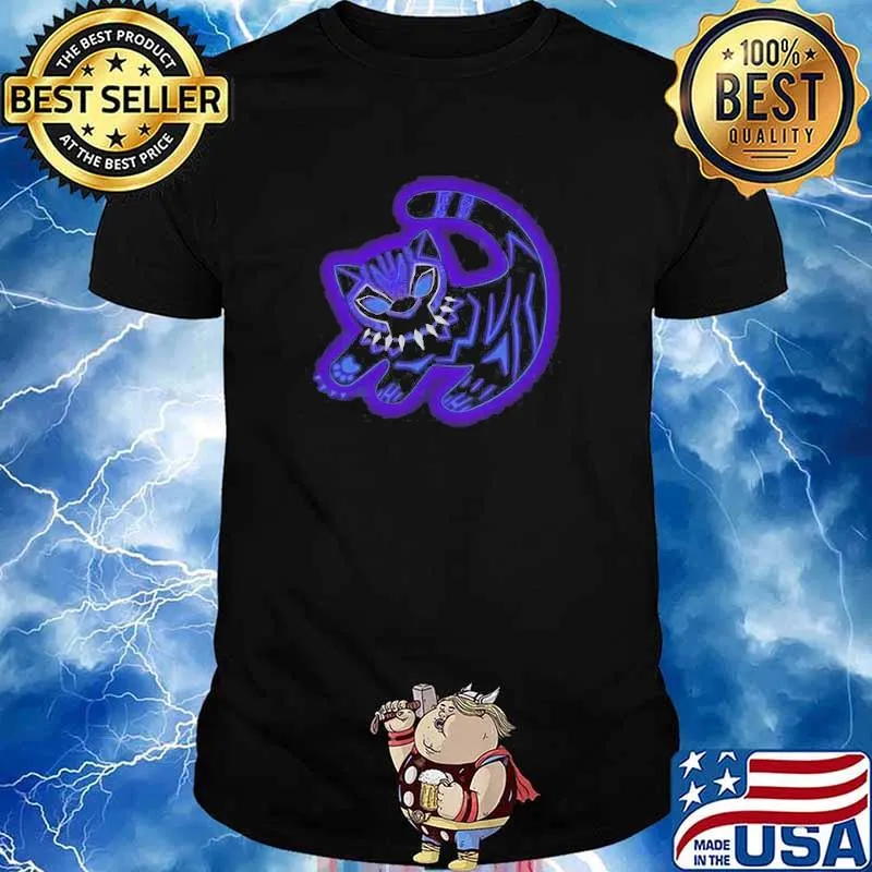 The glowing panther king cat shirt