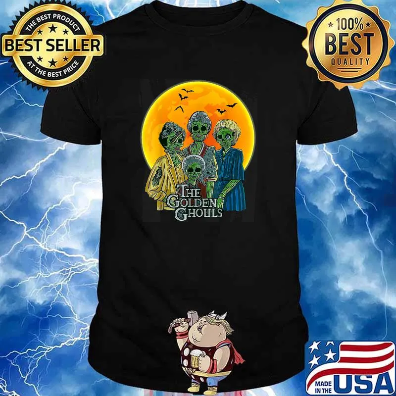 The Golden Ghouls Blood Moon Halloween T-Shirt