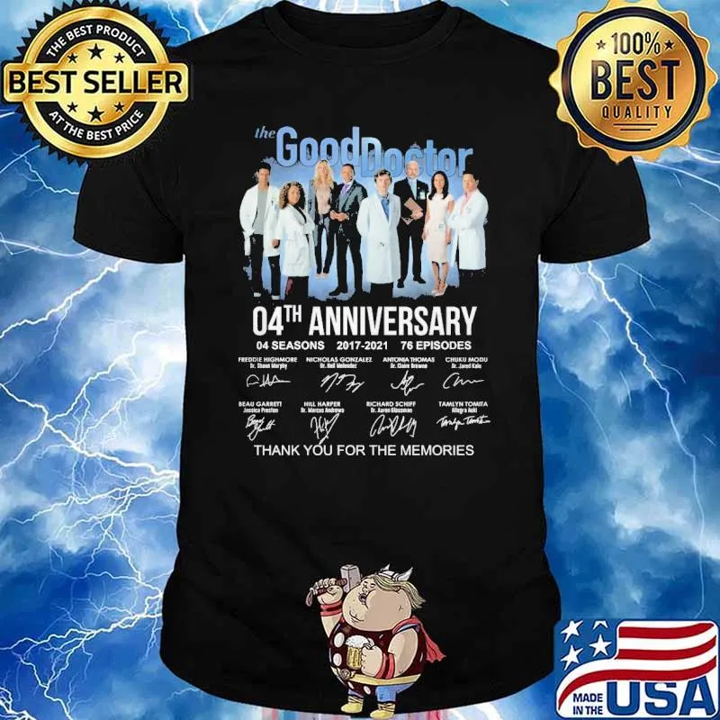 The Good Doctor 04th anniversary thank you for the memories shirt