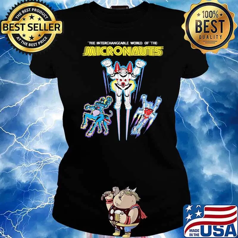The interchangeable world of the Micronauts s Ladies tee