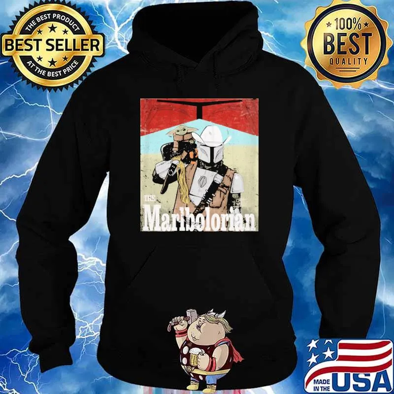 The marlbolorian mandalorian cowboy and yoda s Hoodie