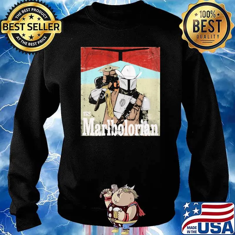 The marlbolorian mandalorian cowboy and yoda s Sweater