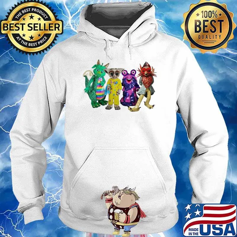 The Masked Singer Who's Behind The Mask Lineup 1 Light Blue Shirt Hoodie
