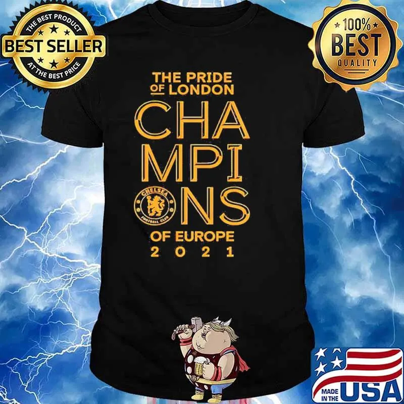 The pride Champions Chelsea Football Club of Europe 2021 shirt