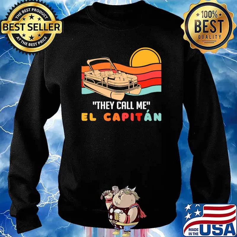 They call me el capitan boating sunset s Sweater