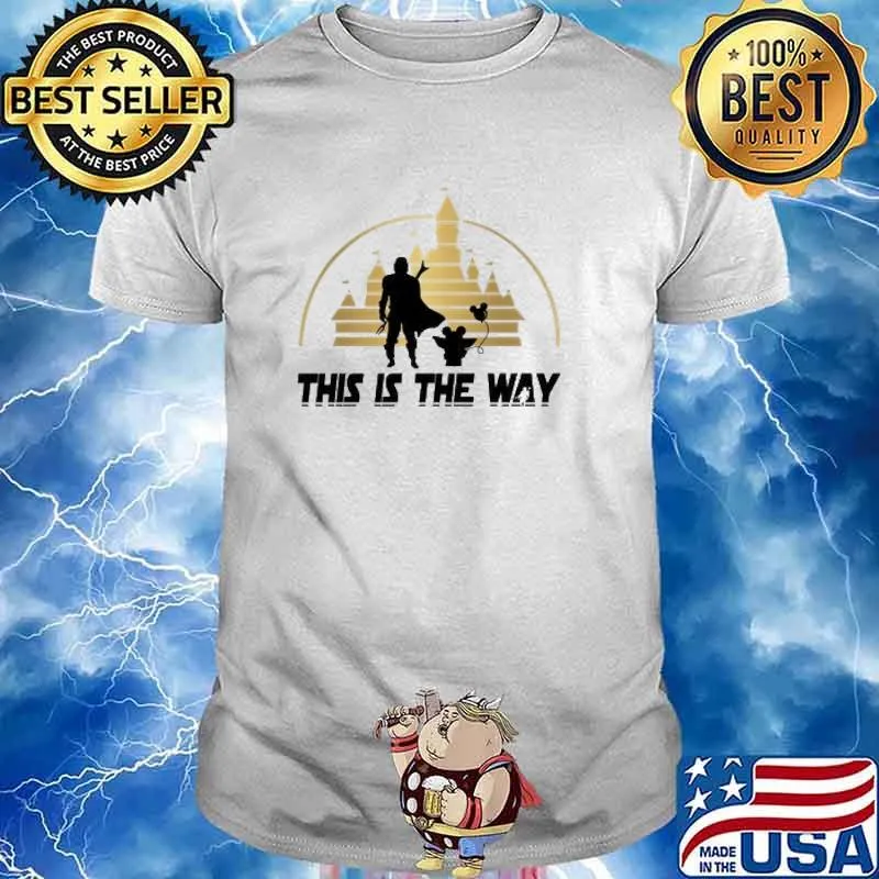 This is the way mandalorian and yoda disney shirt