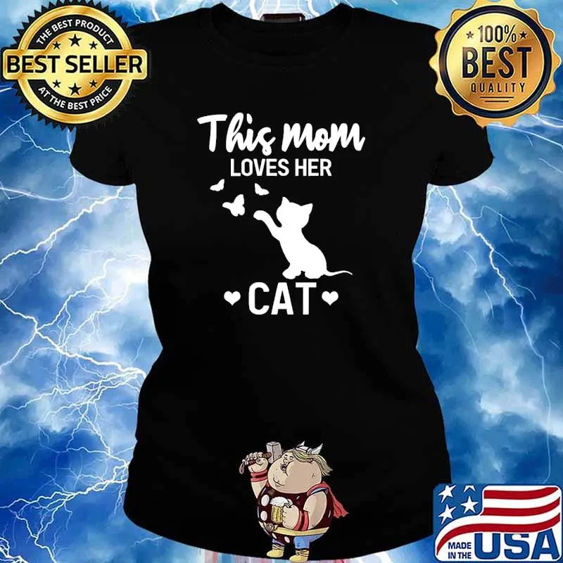 This Mom Loves Her Cat Lovers s Ladies tee