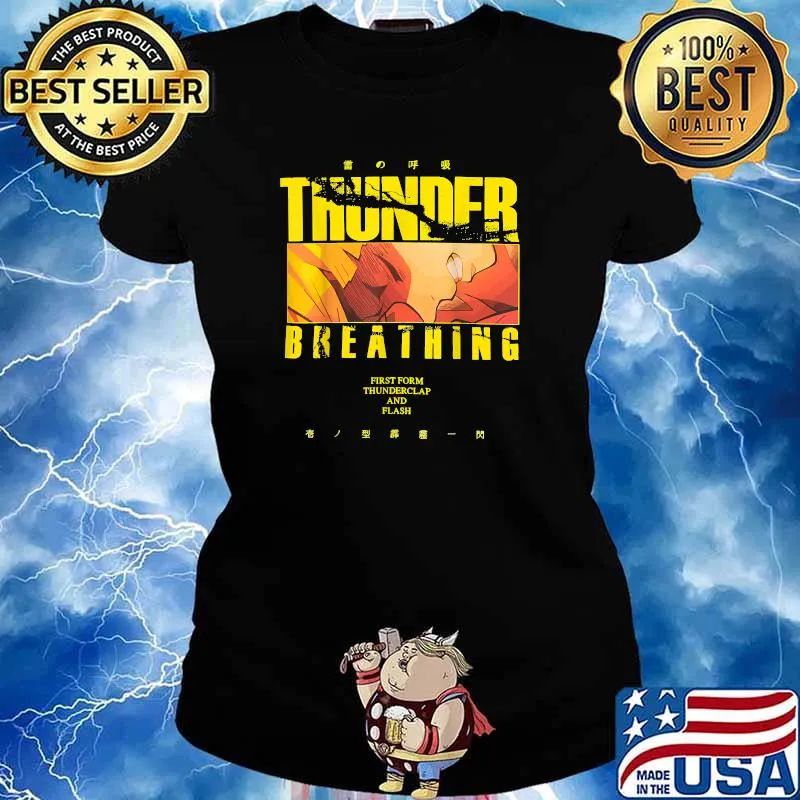 Thunder Breathing First From Ans Flash T-Shirt Ladies tee