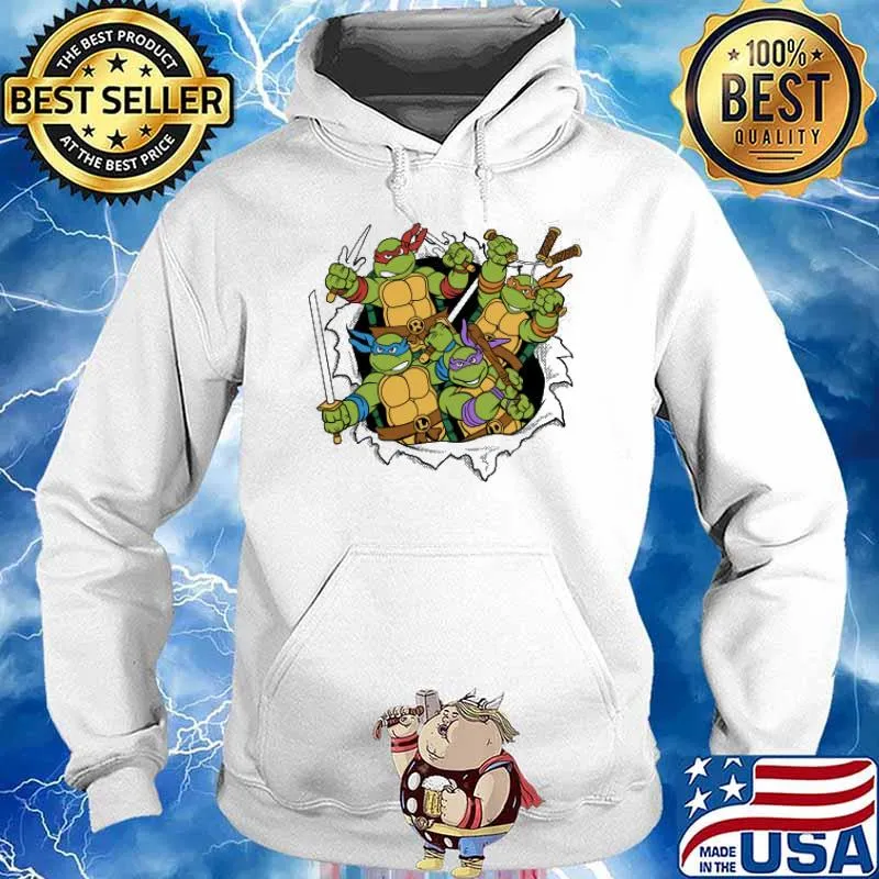 TMNT Squad Turtle Shirt Hoodie