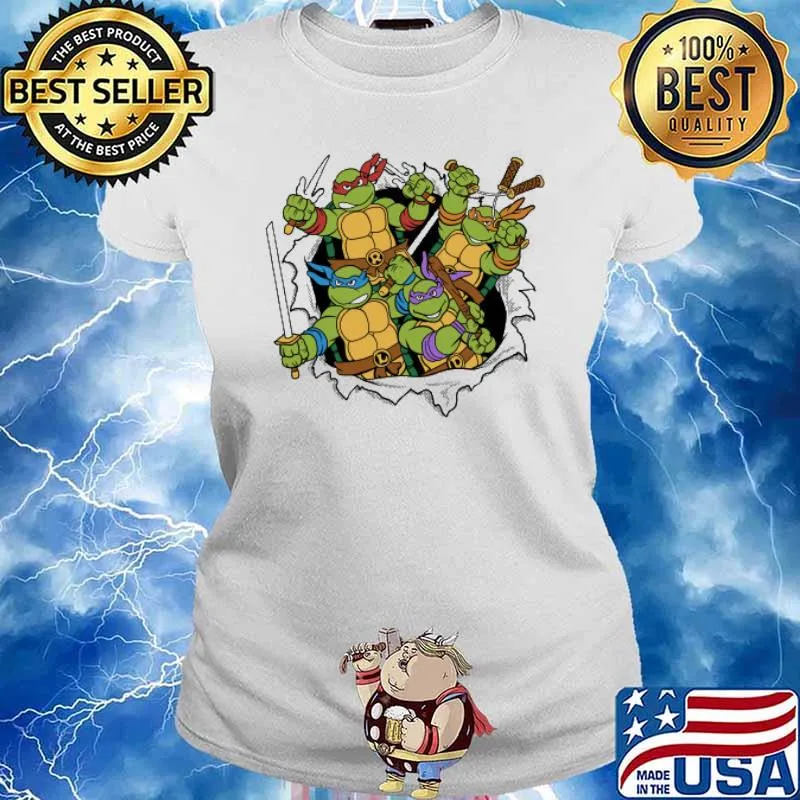 TMNT Squad Turtle Shirt Ladies tee