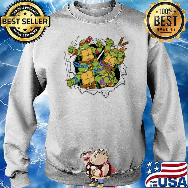 TMNT Squad Turtle Shirt Sweater