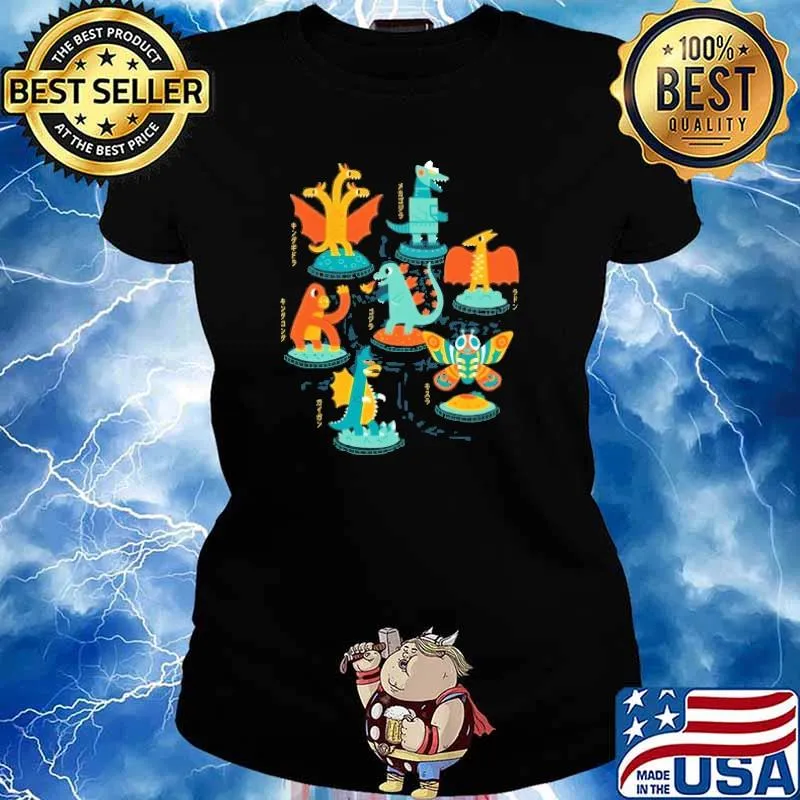 Tokyo Zoo Monkey, Butterfly, Dinosaur Shirt Ladies tee