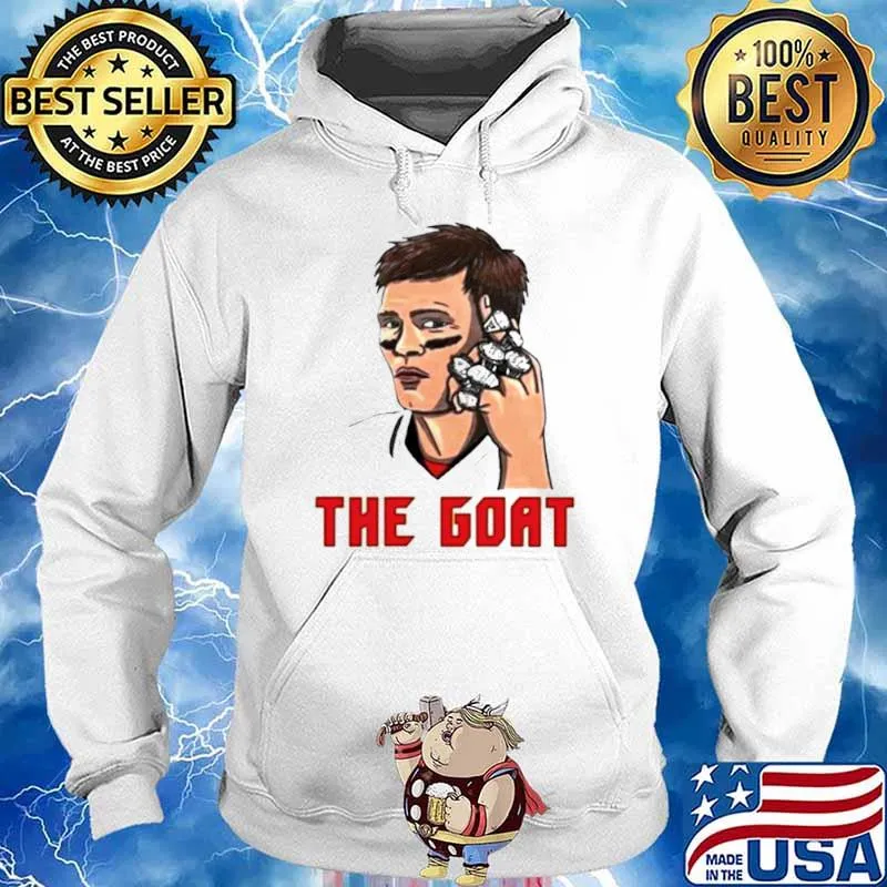 Tom Brady The Goat Tampa Bay 7 ring s Hoodie