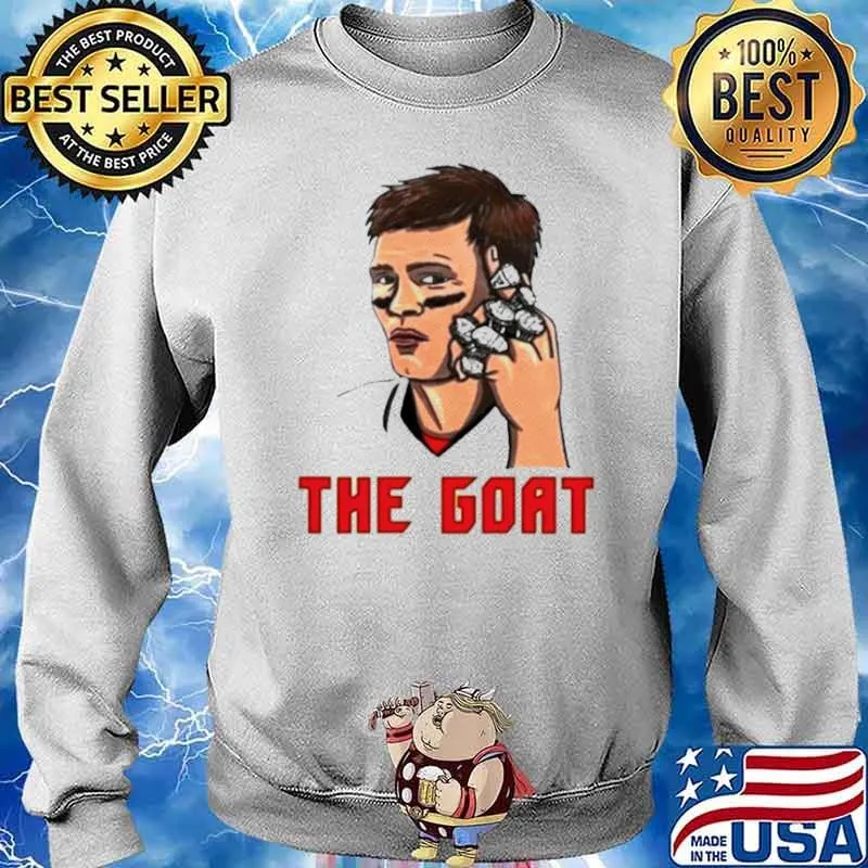 Tom Brady The Goat Tampa Bay 7 ring s Sweater