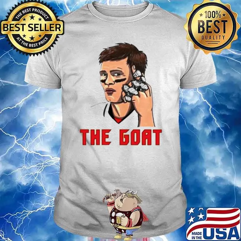 Tom Brady The Goat Tampa Bay 7 ring shirt
