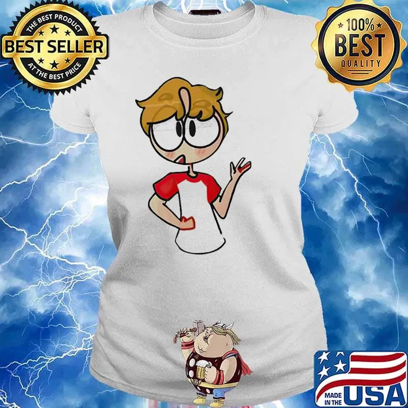 Tommyinnit cartoon T-s Ladies tee