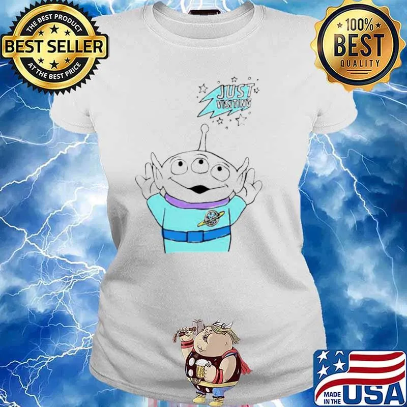 Toy Story Alien just visiting s Ladies tee