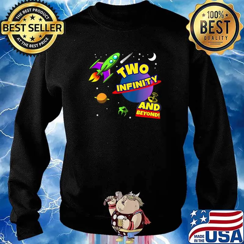 Two Infinity And Beyond 2nd Birthday Boys T-Shirt Sweater