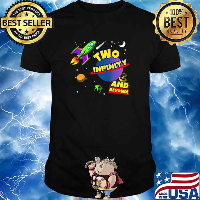 Two Infinity And Beyond 2nd Birthday Boys T-Shirt