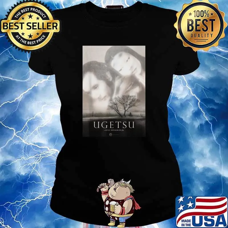 Ugetsu-Movie Fun Posters T-Shirt Ladies tee